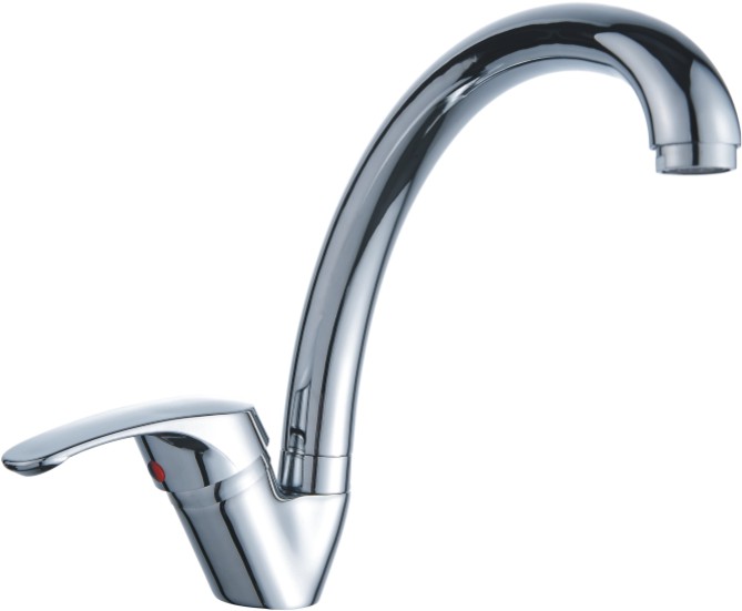 Смеситель кухня шар Эверест B41-029М бок руч б/подводки 35мм