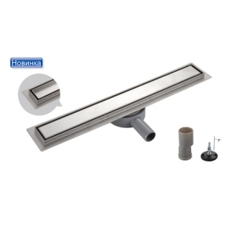 Трап линейный нерж Gappo G88007-4  70х800 под плитку вып 40мм