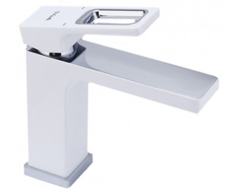 Смеситель раковина шар Gappo G1017 лат 35мм белый