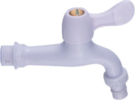 Смеситель кухня кер Эверест B48-338 одна вода пластик прист белый