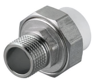 Муфта комб разъемная нар/р 40* 1" Frap