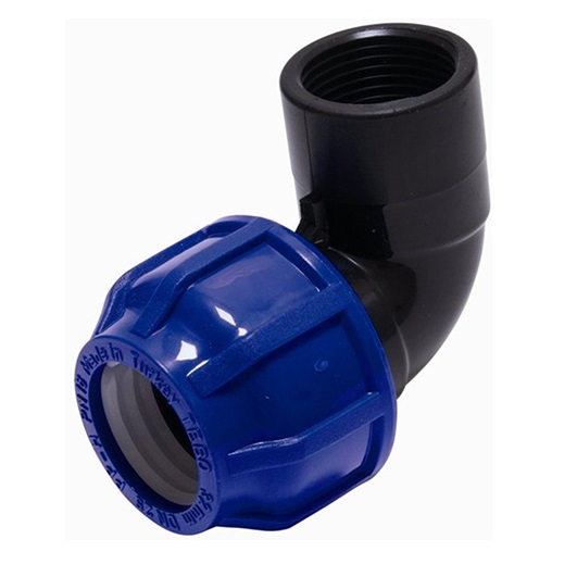 картинка Отвод вн/р 25* 3/4" 90° ПНД Tebo(-/25/- шт)