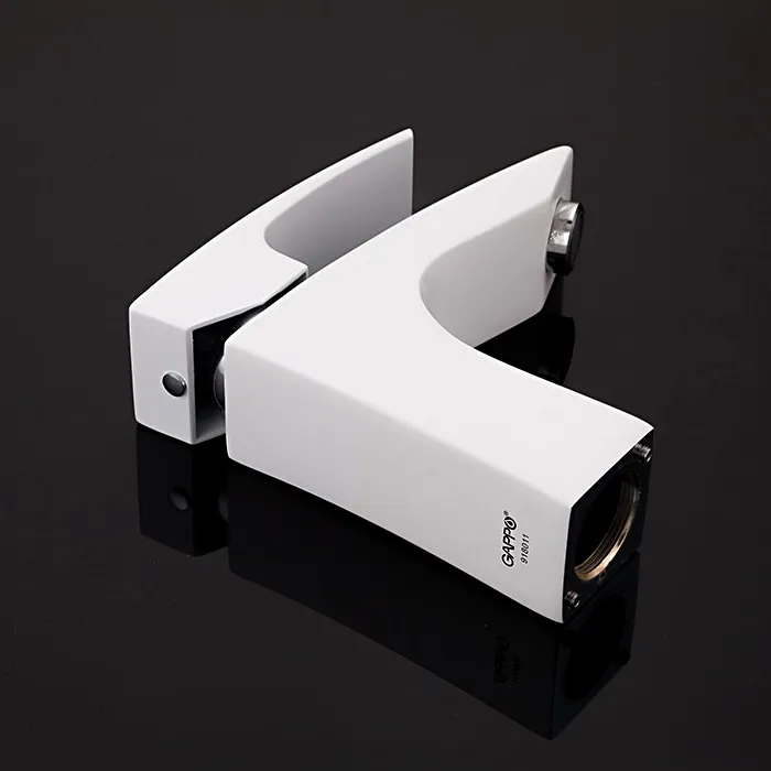 Смеситель раковина шар Gappo G1007-7 лат 35мм белый/хром