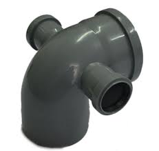 Отвод 110/50*90° с двумя патрубками Tebo