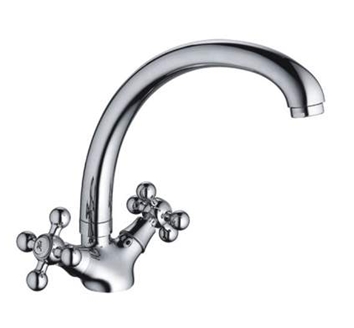 Смеситель кухня кер Frap F4219 литой излив крест шпилька