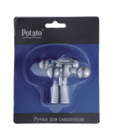 Ручка д/смесителя Potato Т610 шлицы крест