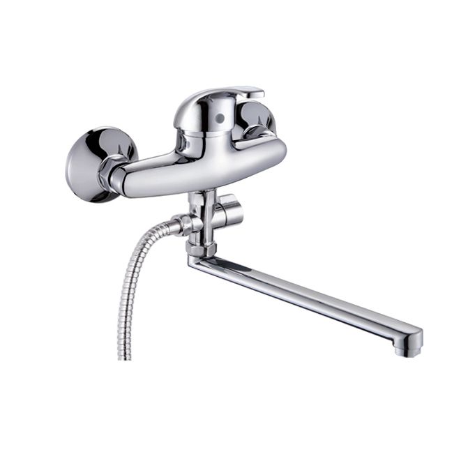 картинка Смеситель ванна шар Potato P2104 L излив 40мм(-/-/10 шт)