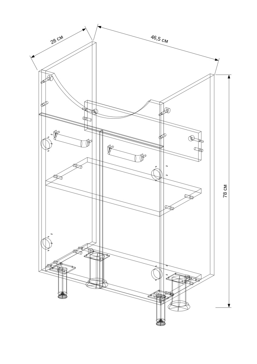 Тумба "Slim 50" (в разборе), (ум.Альфана 50 / Ладога 50)