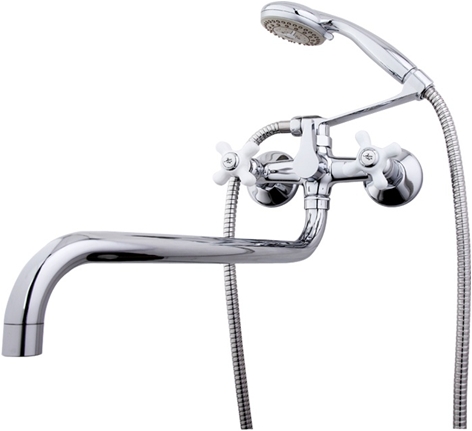 Смеситель ванна кер Frap F2618 лат литой излив крест