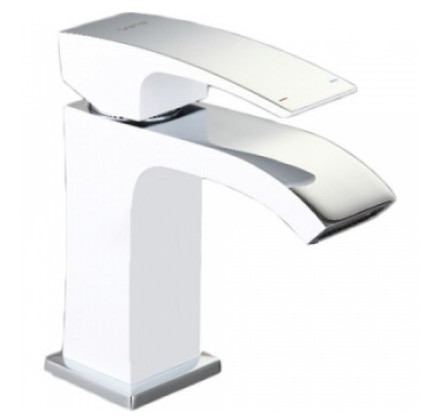 Смеситель раковина шар Gappo G1007-8 лат 35мм белый/хром