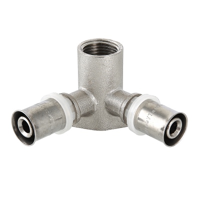 Уголок пресс гайка 20*1/2" с креплением проходной Valtec VTm.234