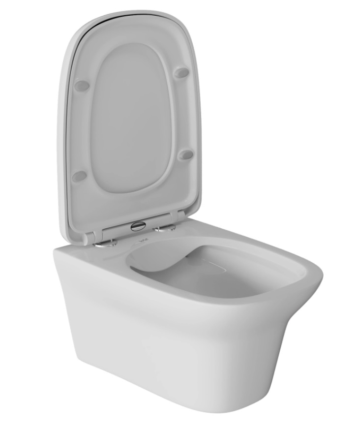 Чаша унитаза WAVE STONE подвесная безободковая дюро с м/л