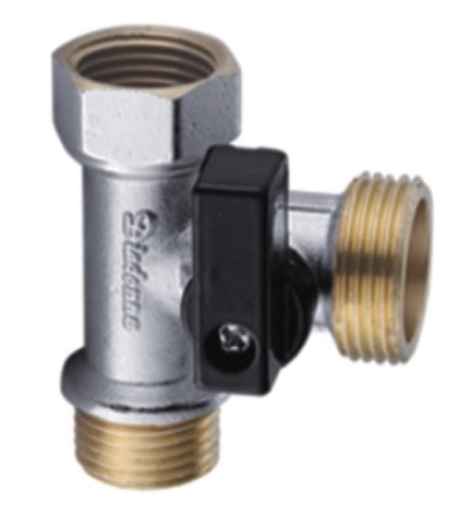 Кран шаровой тройник 1/2"*3/4"  гш Diadonna D103