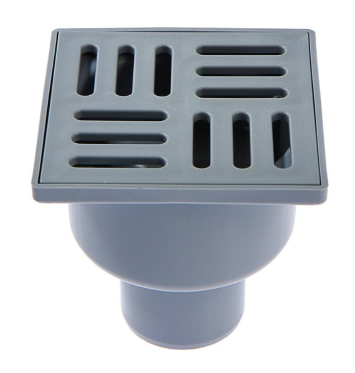 Трап верт  50 100/100 пластик решетка АНИ TA5204 б/регул гидрозатвором