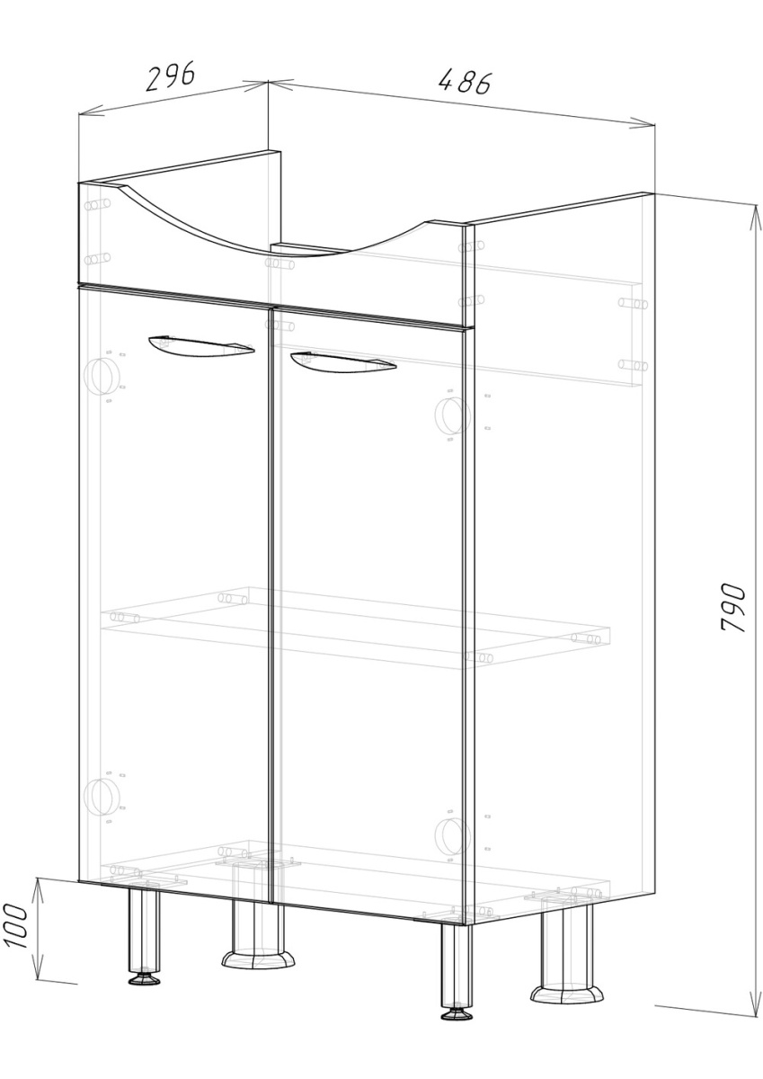 Тумба "НК 50"  (ум.Уют 50)
