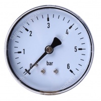 Манометр аксиальный JEMIX XPS-S Ду 50 с з/подкл 1/4" 0-6 бар