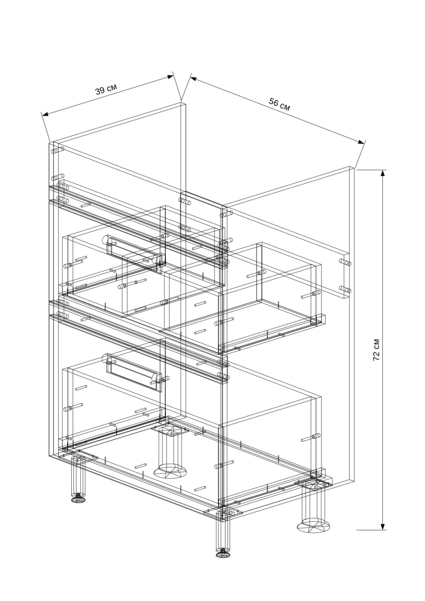 Тумба подвесная "Olivera 60" (ум.Фостер 60) кора дуба