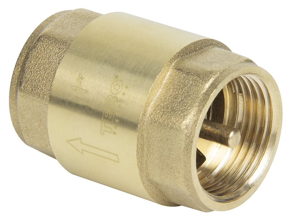 Обратный клапан   1"  гг лат золотник Tebo