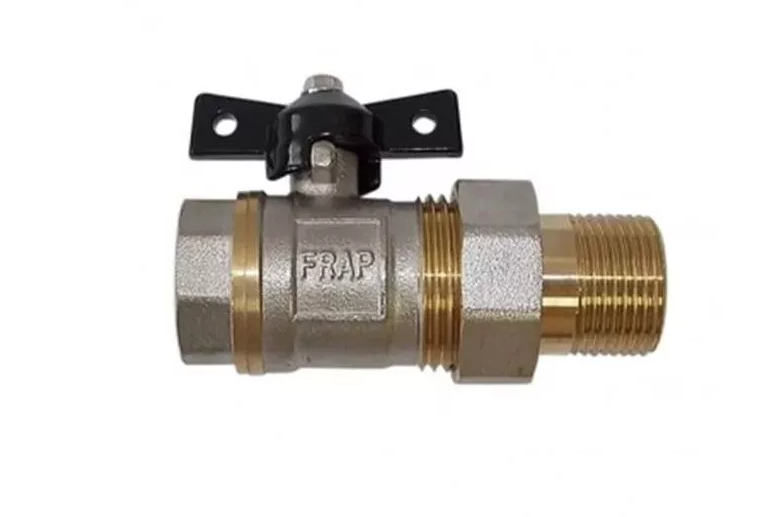Кран шаровой    1/2" с американкой бабочка Frap F214.04