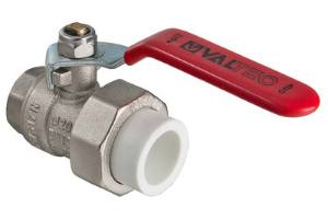 картинка Кран шаровой Valtec лат с американкой 25*3/4" ручка Valtec VTp.742(-/6/- шт)