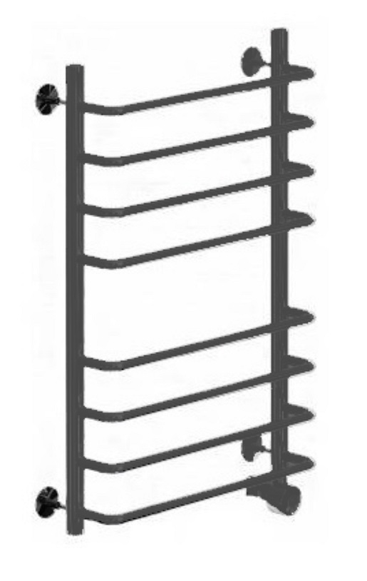 Полотенцесушитель электро QUADRO Л90г-обр П7 80/60 матовый графит