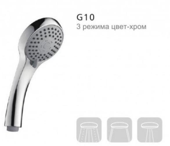 картинка Лейка душевая Gappo G10 хром 3 реж(-/-/30 шт)