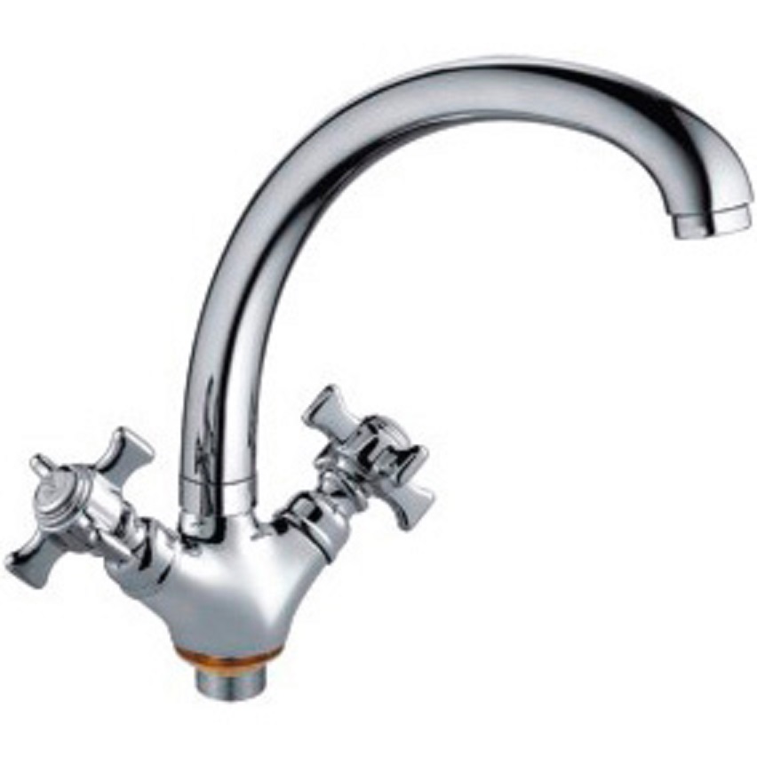 Смеситель кухня кер Frap F4224 литой излив крест