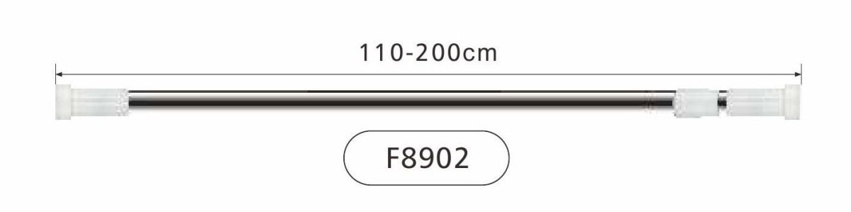 Распорка для ванной 110-200 Frap F8902 хром