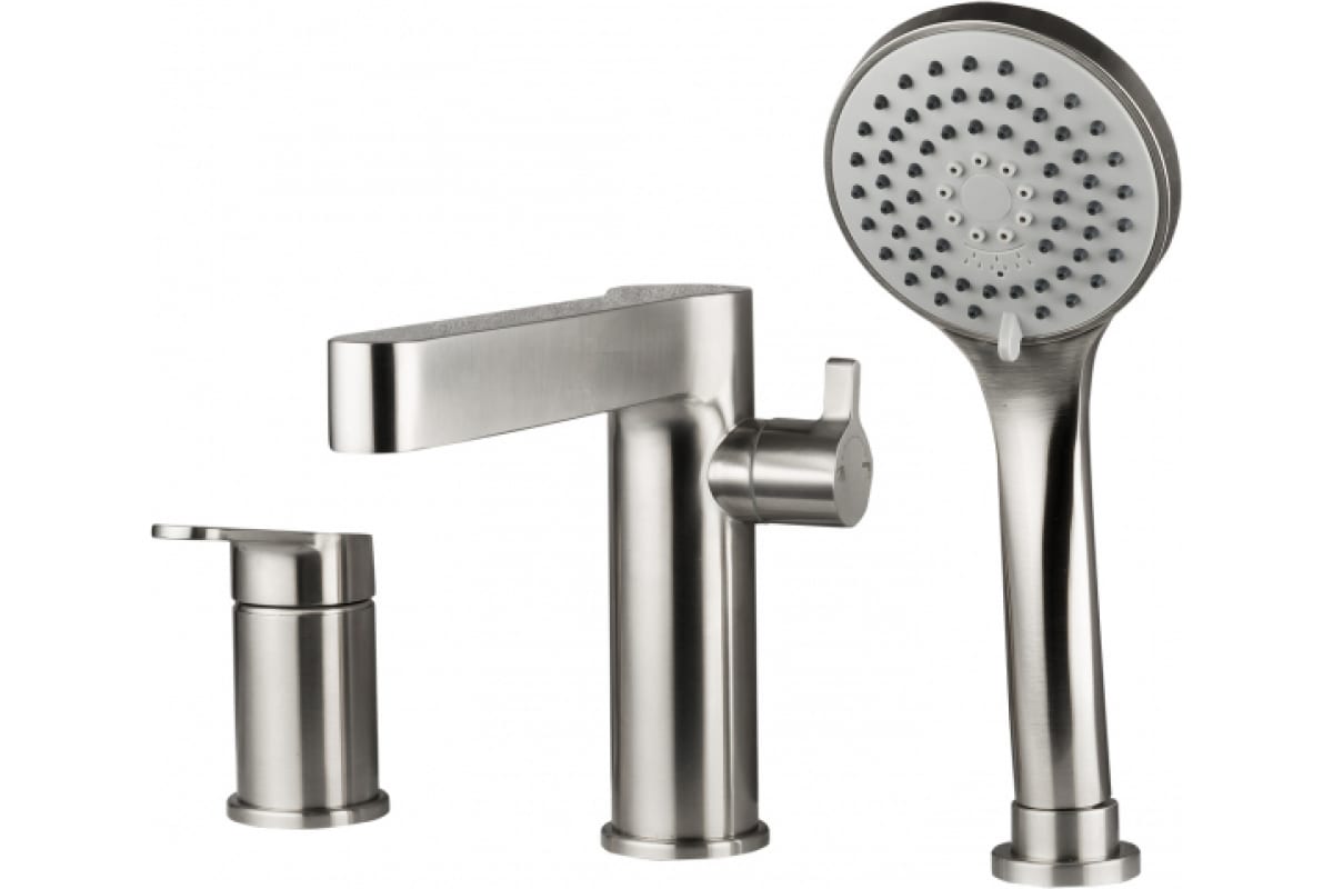 картинка Смеситель ванна шар Gappo G1199-30 нерж 3 отв (-/-/8 шт)