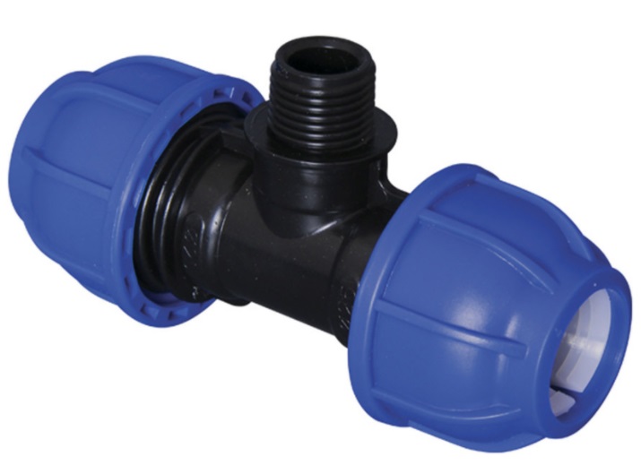 Тройник нар/р 32*1"*32 ПНД Tebo