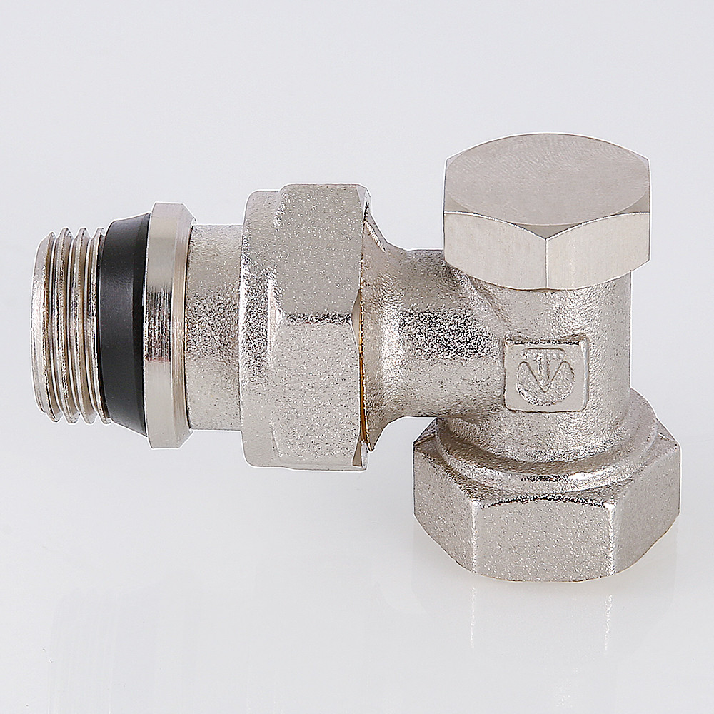 Клапан д/рад настроечный угловой 1/2" Valtec с доп упл VT.019.NR.04