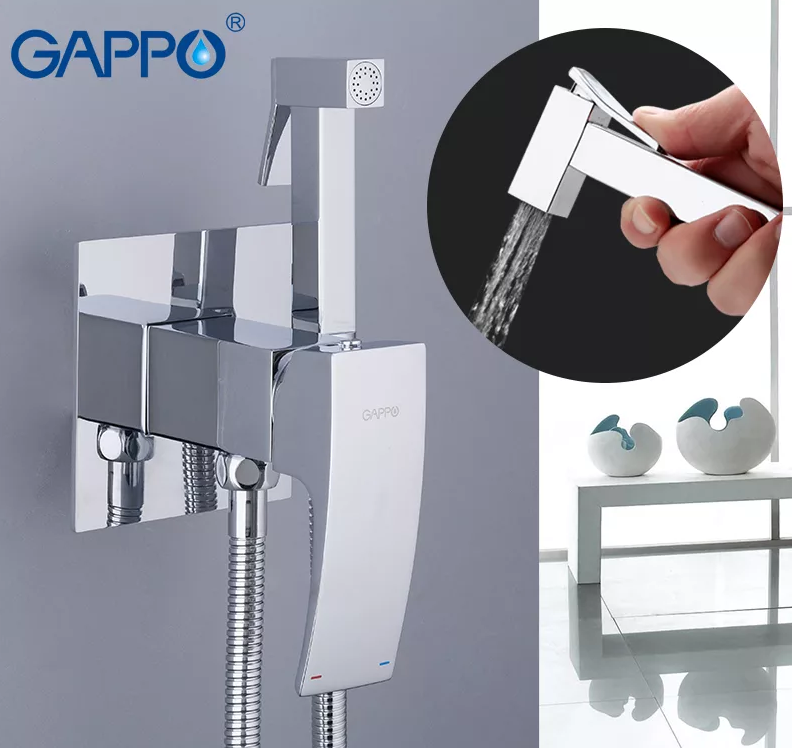 Смеситель гигиенический душ шар Gappo G7207-1 лат встр 35мм