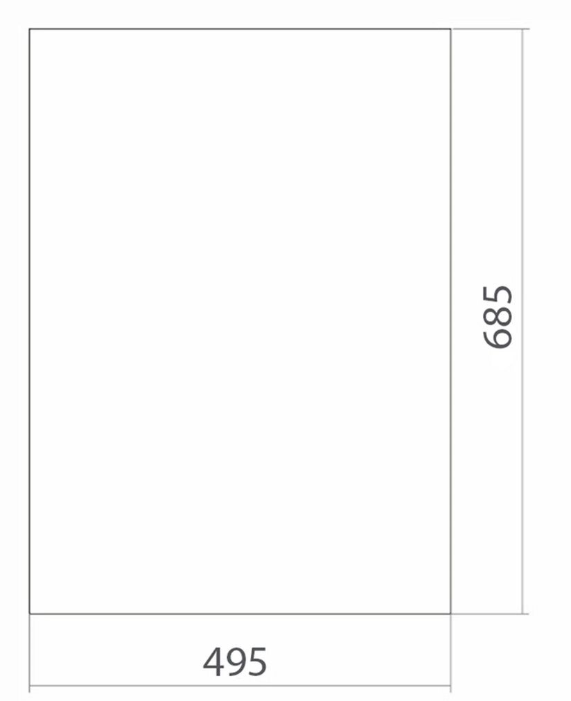 Зеркало Mixline Модерн 495*685 без полки с фацетом