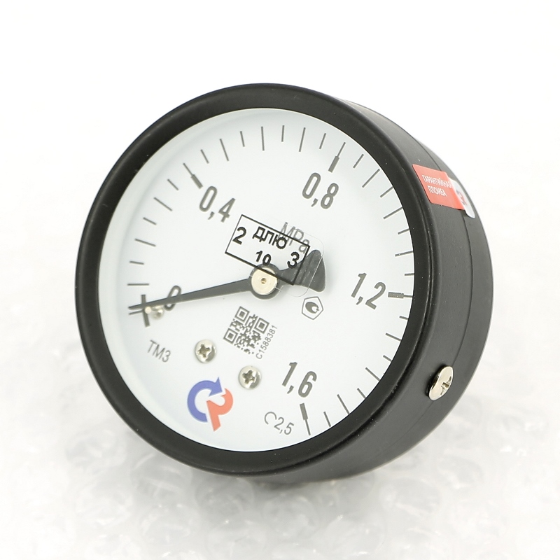 картинка Манометр ТМ-310Т Ду 63 с з/подкл 150°С 1/4" 0-16 бар(-/-/- шт)