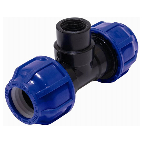 Тройник вн/р 25*3/4"*25 ПНД Tebo