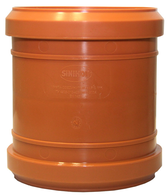 Муфта наруж 160 Sinikon НПВХ проходная /ремонтная