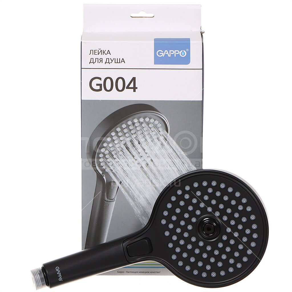 Лейка душевая Gappo G004 черный 3 реж
