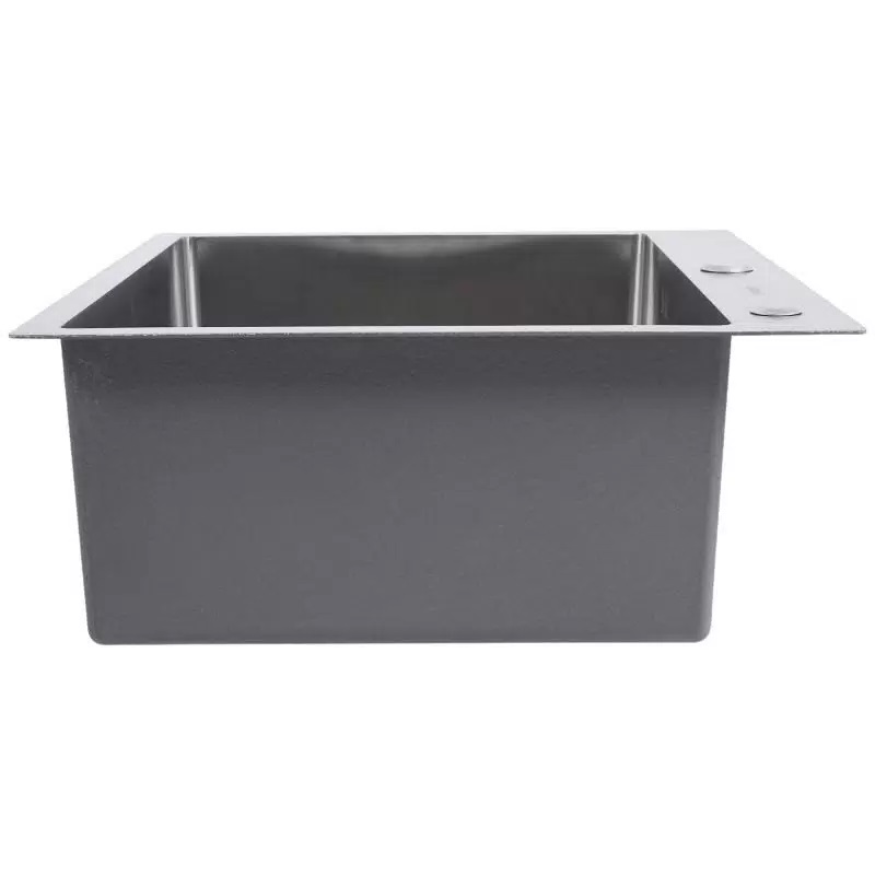 Мойка нерж Diadonna DS5050 сатин квадрат 500х500х200 с сифоном