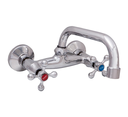 Смеситель кухня кер Potato P4765 в/излив прист крест