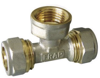 картинка Тройник 2ц+г 16*1/2" Frap FR1605(-/10/90 шт)