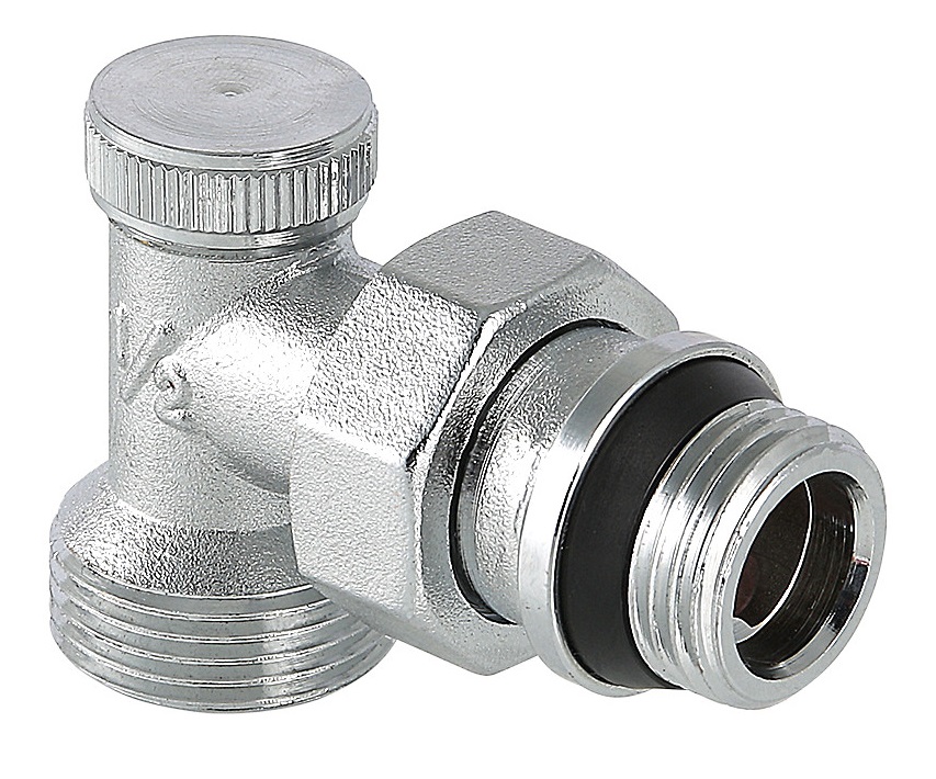 Клапан д/рад настроечный угловой 1/2" х ЕвроконусValtec с доп упл VT.019.NER.04