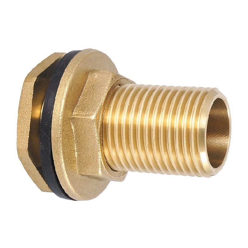 Штуцер с контр-гайкой/ врезка в бак     1/2" Frap лат