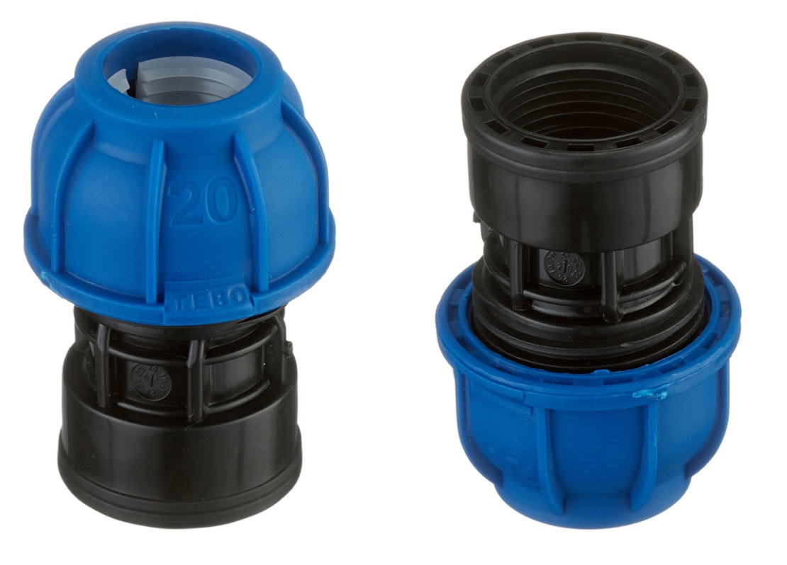 Муфта вн/р 20*3/4" ПНД Tebo