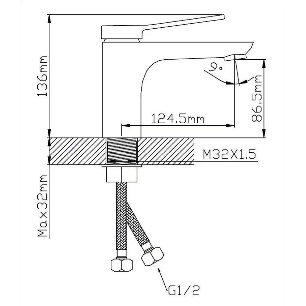 Смеситель раковина шар Potato P10272 35мм