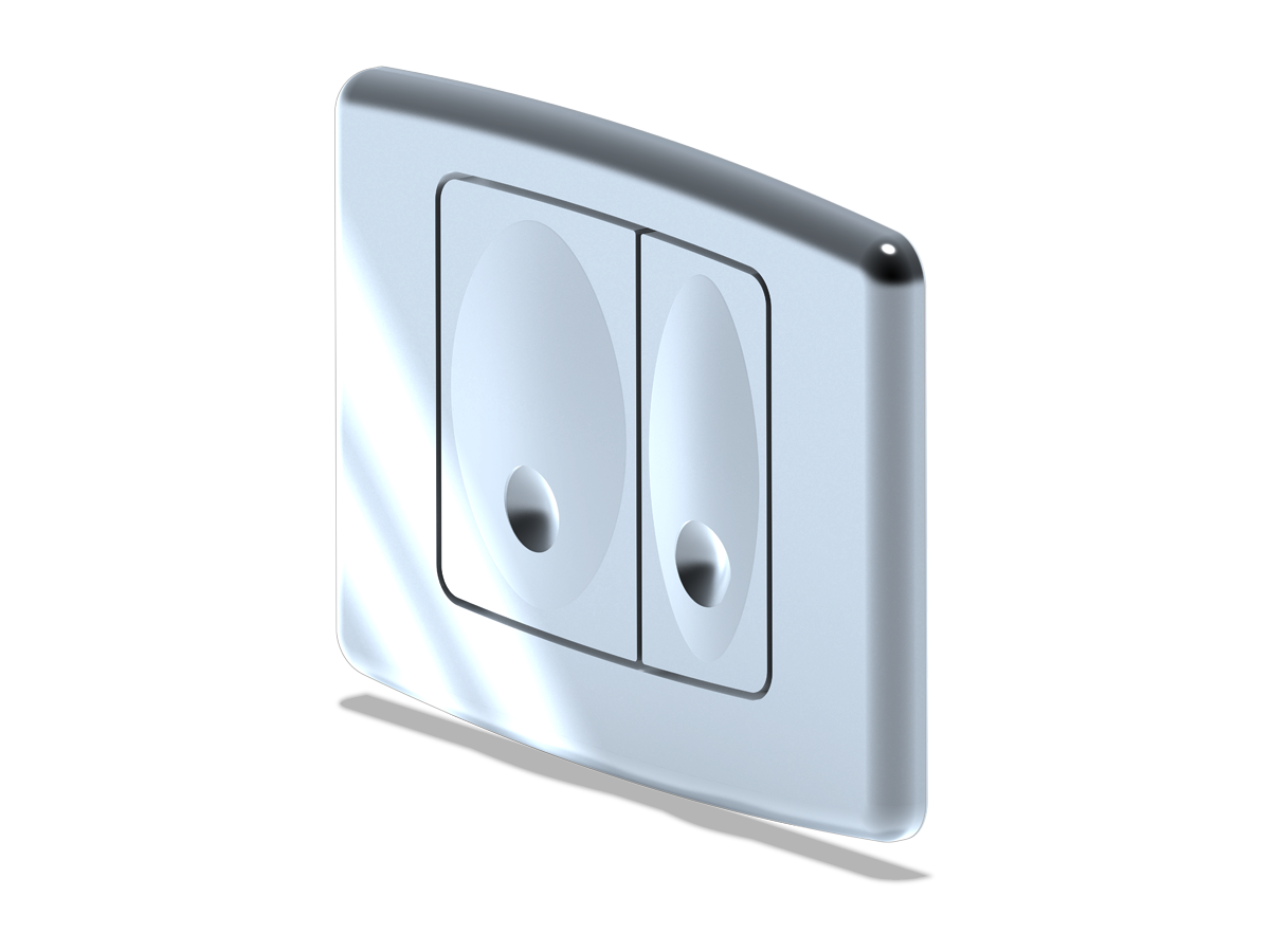 Клавиша для инсталяции WP1110 глянец/хром