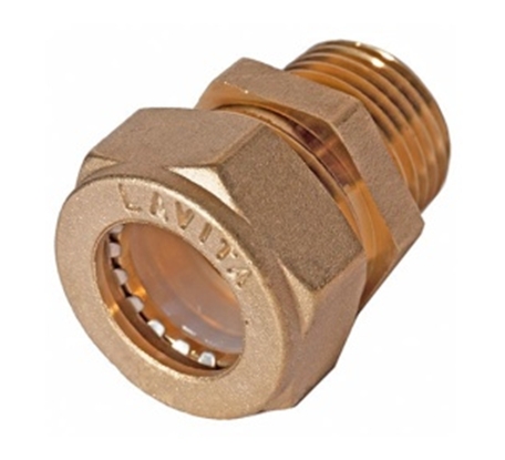 Соединение нар/р 25*1" Lavita V/S латунь