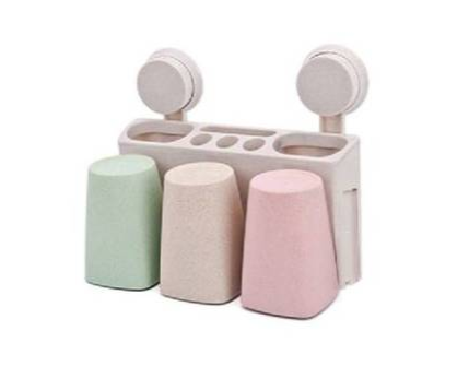 Potato P313-3 держатель для зубных щеток и пасты на вакуумных присосках