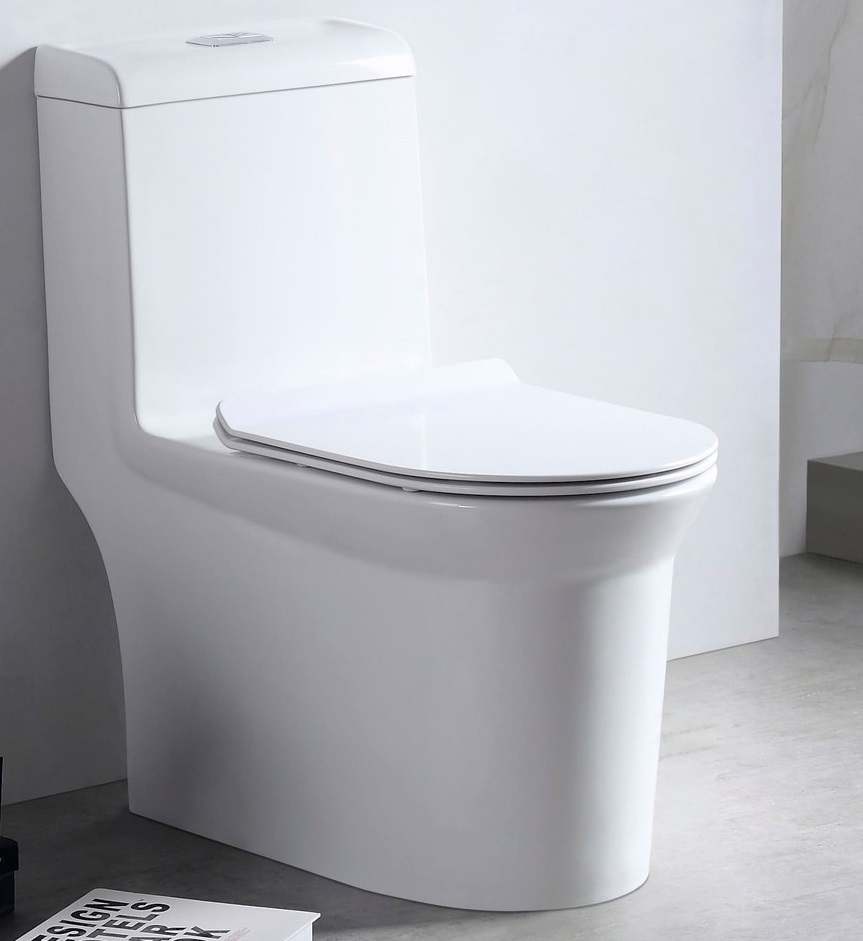 картинка Моноблок EvaGold SM9610R безободковый, тонкое дюро (с гофрой и подводкой)(-/-/1 шт)
