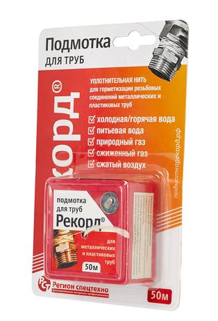 картинка Нить-герметик Рекорд блистер 50 м 04002/61020(-/-/50 шт)