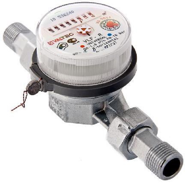 Счетчик д/воды Valtec 1/2" унив до +90С, 1,5м3, 110 мм антимагнит с о/к VLF-R